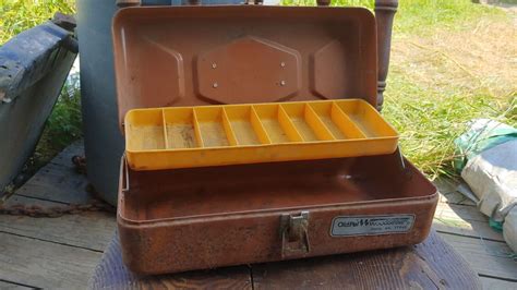 old pal woodstream metal tackle box|metal tackle boxes for fishing.